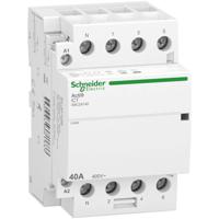 a9c24740 Schneider Electric Acti9 iDT40 Contactor, 240 V ac Coil, 4-Pole, 40 A, 4NO