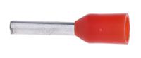 513-2607 RS PRO Insulated Crimp Bootlace Ferrule, 8mm Pin Length, 1.4mm Pin Diameter, 1mm² Wire Size, Red