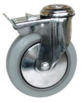 145311420 Guitel Hervieu Braked Swivel Castor Wheel, 80kg Capacity, 100mm Wheel