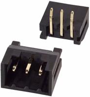df3-3p-2ds01 Hirose DF3 Series Right Angle Through Hole PCB Header, 3 Contact(s), 2 mm Pitch, 1 Row, Shrouded