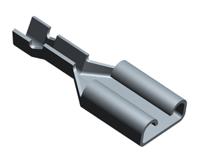 62181-1 TE Connectivity FASTON .187 Uninsulated Female Spade Connector, Receptacle, 5.59 x 0.31mm Tab Size, 0.2mm² to 0.6mm²
