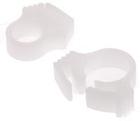 190-00022-snp1-pom-wh HellermannTyton POM SNP-Series hose clip, 11.73mm Band Width, 6mm ID