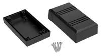 192-0767 RS PRO Black ABS Enclosure, IP54, IK07, 99.8 x 56.1 x 43.3mm