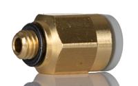 kq2h06-m5a SMC KQ2 Series Straight Threaded Adaptor, M5 Male to Push In 6 mm, Threaded-to-Tube Connection Style