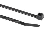 111-05460-t80l-pa66w-bk HellermannTyton Cable Tie, Inside Serrated, 390mm x 4.7 mm, Black Polyamide 6.6 (PA66), Pk-100