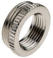52104220 Lapp Cable Gland Adaptor, M25 Exterior Thread, PG11 Interior Thread, Nickel Plated Brass, SKINDICHT Series