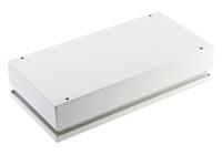122-147 RS PRO Grey Steel Junction Box, IP66, 400 x 200 x 80mm