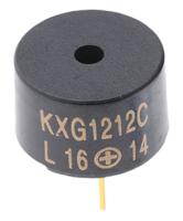 kxg1212cl Kingstate 94dB PCB Mount Continuous Internal Magnetic Buzzer Component, 12 x 9.5mm, 8V dc Min, 16V dc Max
