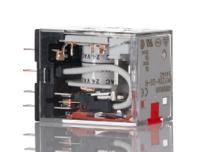 my2in-gs-r-ac24 Omron Plug In Latching Power Relay, 24V ac Coil, 10A Switching Current, DPDT