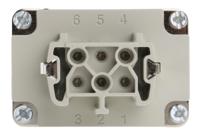 10191000 EPIC Heavy Duty Power Connector Module, 16A, Female, H-BE Series, 6 Contacts