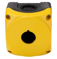 lpzp1a5 Lovato Yellow Plastic Platinum Push Button Enclosure - 1 Hole 22mm Diameter