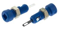 930308102 Hirschmann Test & Measurement Blue Female Banana Socket, 2mm Connector, Solder Termination, 6A, 60V dc, Nickel, Tin