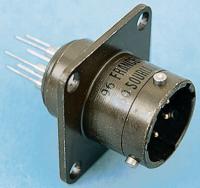 85102e106p5016 Souriau Sunbank by Eaton, 851, Copper Alloy 6 Way Panel Mount MIL Spec Circular Connector Receptacle, Pin