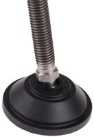 a095031 Nu-Tech Engineering M12 PA Reinforced Nylon Adjustable Foot, 600kg Static Load Capacity 10° Tilt Angle