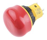 ab6e-3bv02prh Idec Push Button Switch, Latching, Panel Mount, 16.2mm Cutout, SPDT, 250V, IP65