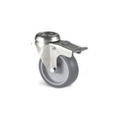 jp2od063-325l Guitel Hervieu Braked Swivel Castor Wheel, 60kg Capacity, 63mm Wheel