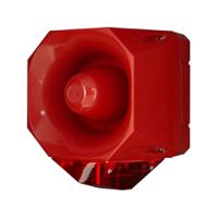 7022111ful-0033 Eaton Red Sounder Beacon, 230 V ac, IP66, Wall Mount, 110dB at 1 Metre