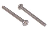 130-640 RS PRO Slot M4 Pan A2 304 Stainless Steel Machine Screws DIN 85 x 40.0mm
