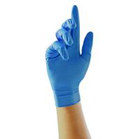 gs0043 Unigloves Blue Powder-Free Nitrile Disposable Gloves, Size 8, Medium, 200 per Pack