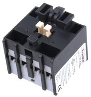 bfx1022 Lovato Auxiliary Contact Block, 4 Contact, 2NC + 2NO, Snap-On BFX10