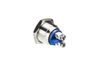 mp00421 Bulgin Push Button Switch, Momentary, Panel Mount, 16.2mm Cutout, SPST, 36V dc, IP65