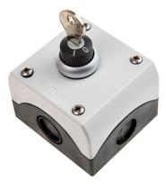 216526-m22-wrskc11i Eaton Stay Put Control Station Switch - SPDT, Plastic, 1 Cutouts, Black, IP66