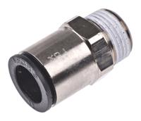 3175-12-17 Legris LF3000 Series Straight Threaded Adaptor, R 3/8 Male to Push In 12 mm, Threaded-to-Tube Connection Style