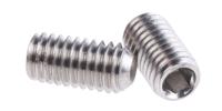 187-0759 Plain Stainless Steel Hex Socket Set M5 x 10mm Grub Screw