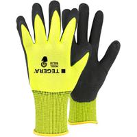 8820-9 Tegera TEGERA Black, Yellow Spandex, Polyester Polyester, Spandex Work Gloves, Size 9, Nitrile Foam Coating