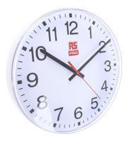 440-9568 RS PRO White Analog Wall Clock, 300mm Diameter