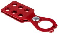 economy-lockout-10-hasp Brady Red 6-Lock Aluminium Lockout Hasp, 10.01mm Shackle