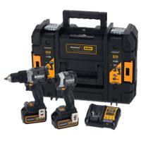 dck200mp2t-qw DeWALT DCK200MP2T-QW, 18V Cordless Power Tool Kit - Cordless Twin Kit, Type C - Euro Plug