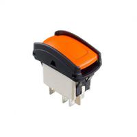 kh146aazxxg12n03xx04 APEM Illuminated DPDT, Latching On-On Rocker Switch Panel