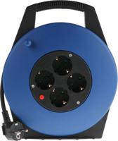 768-4444 RS PRO 10m 4 Socket Type F - German Schuko Cable Reel Semi-enclosed Reel, 230 V ac