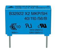 b32922c3474m000 EPCOS B32922C Metallised Polypropylene Film Capacitor, 305 V ac, 630 V dc, ±20%, 470nF, Through Hole