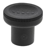 448-8870 RS PRO Black Knurled Clamping Knob, M10, Threaded Hole