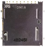 dm1aa-sf-pej72 Hirose 9 Way Right Angle SD Card Memory Card Connector With Solder Termination