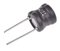 rlb1314-221kl Bourns 220 μH ±10% Ferrite DR Radial Inductor, Max SRF:3.4MHz, Q:40, 680mA Idc, 250mΩ Rdc, RLB