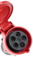 0-522-84 Legrand IP44 Red 3P + N + E Industrial Power Connector Adapter Socket, Rated At 16A, 400 V