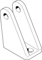 lbn-810 Festo Foot LBN-8/10, To Fit 8, 10mm Bore Size