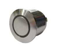 175-8533 RS PRO Illuminated Push Button Switch, Momentary, Panel Mount, 16mm Cutout, SPST, Yellow LED, 36V dc, IP67