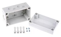 pcm-10075-g-enclosure Fibox Grey Polycarbonate Enclosure, IP66, IP67, Grey Lid, 130 x 80 x 75mm