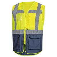 7118-4021-2xl NITRAS SAFETY Yellow Hi-Vis Hi Vis Vest, XXL