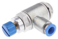 grla-38-qs-8-rs-d Festo GRLA Series Tube Exhaust Valve, 8mm Tube Inlet Port x G 3/8 Outlet Port, 534342
