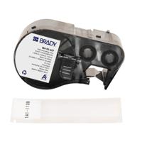 m4-53-427 Brady B-427 on Black on White, Transparent Label, 25.40 mm Width, 25.40mm Label Width