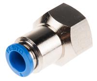qsf-38-8-b Festo QS Series Straight Threaded Adaptor, G 3/8 Female to Push In 8 mm, Threaded-to-Tube Connection Style, 153027