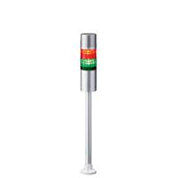 lr6-202pjbu-rg Patlite LR6 Series Coloured Buzzer Signal Tower, 2 Lights, 24 V dc, Pole Mount