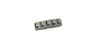 225-2171 RS PRO Slide On Cable Marker, Black on White, Pre-printed "L", 3 → 4.2mm Cable