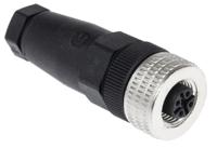 933139100-elka-4012-pg7-black Hirschmann Circular Connector, 4 Contacts, Cable, M12 Connector, Socket, Female, IP67, E Series