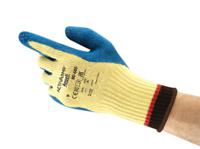80600100 Ansell PowerFlex Blue Kevlar Kevlar Cut Resistant Gloves, Size 10, Latex Coating